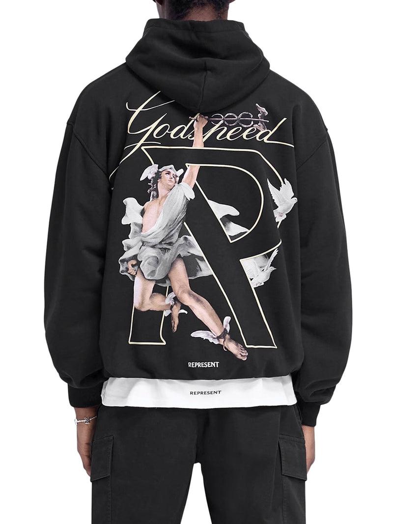 Suitnegozi FELPA CON CAPPUCCIO E STAMPA HERMES