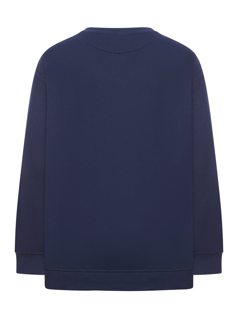 Suitnegozi Felpa Con Stampa Ricamata