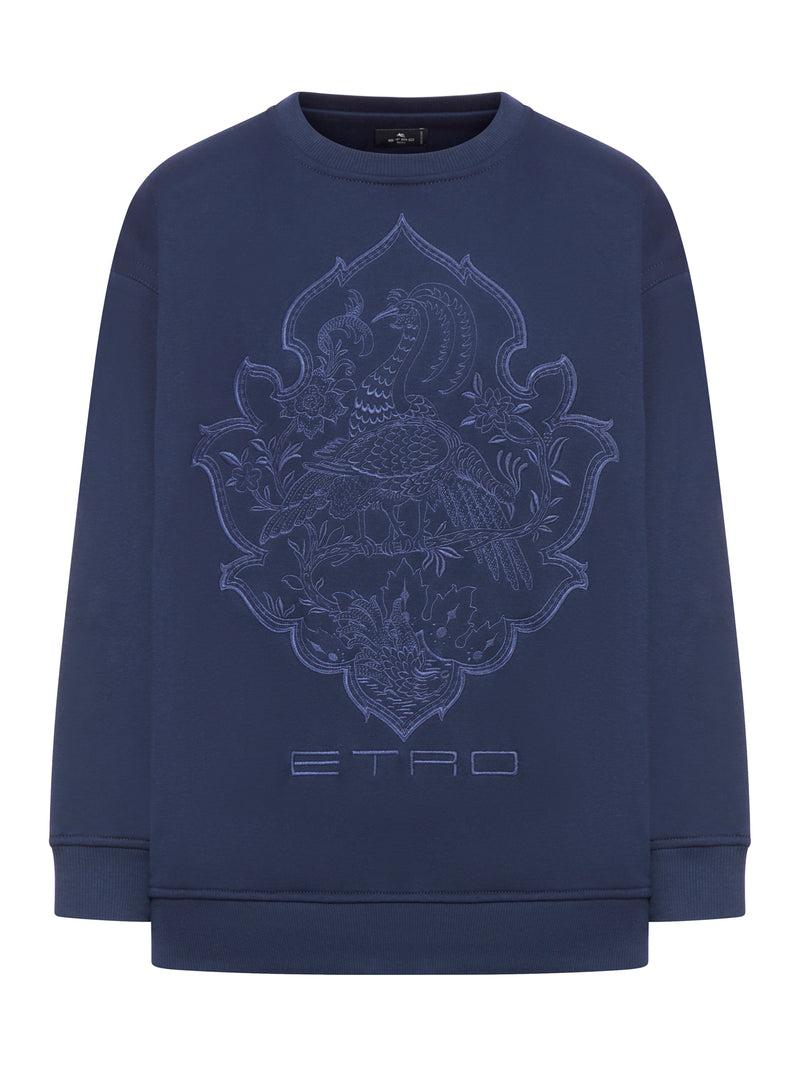 Suitnegozi felpa con stampa ricamata
