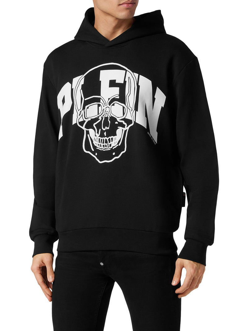 Suitnegozi Felpa In Cotone Con Stampa Logo Teschio