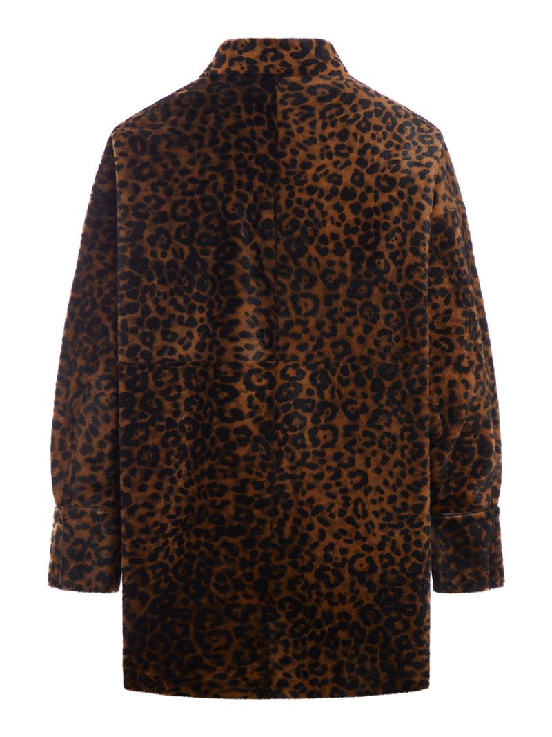 Suitnegozi Giacca/camicia In Pelle Leopardata