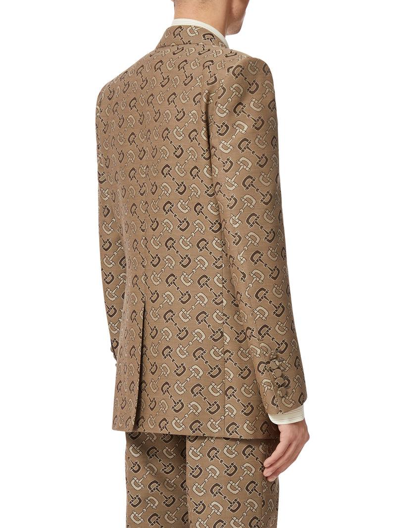 Suitnegozi Giacca In Cotone Motivo Morsetto Maxi