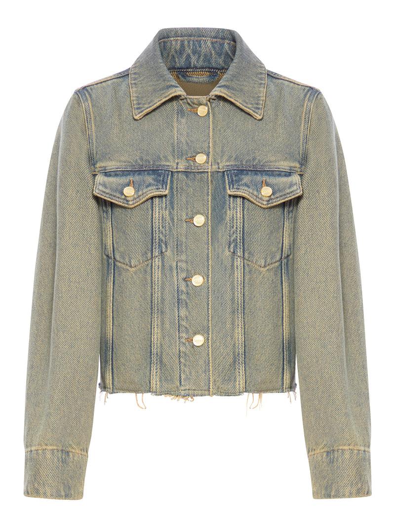 Suitnegozi GIACCA IN DENIM PESANTE OVERDYED