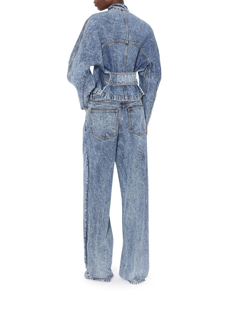 Suitnegozi GIACCA RACING ARROTONDATA IN SNOW DENIM