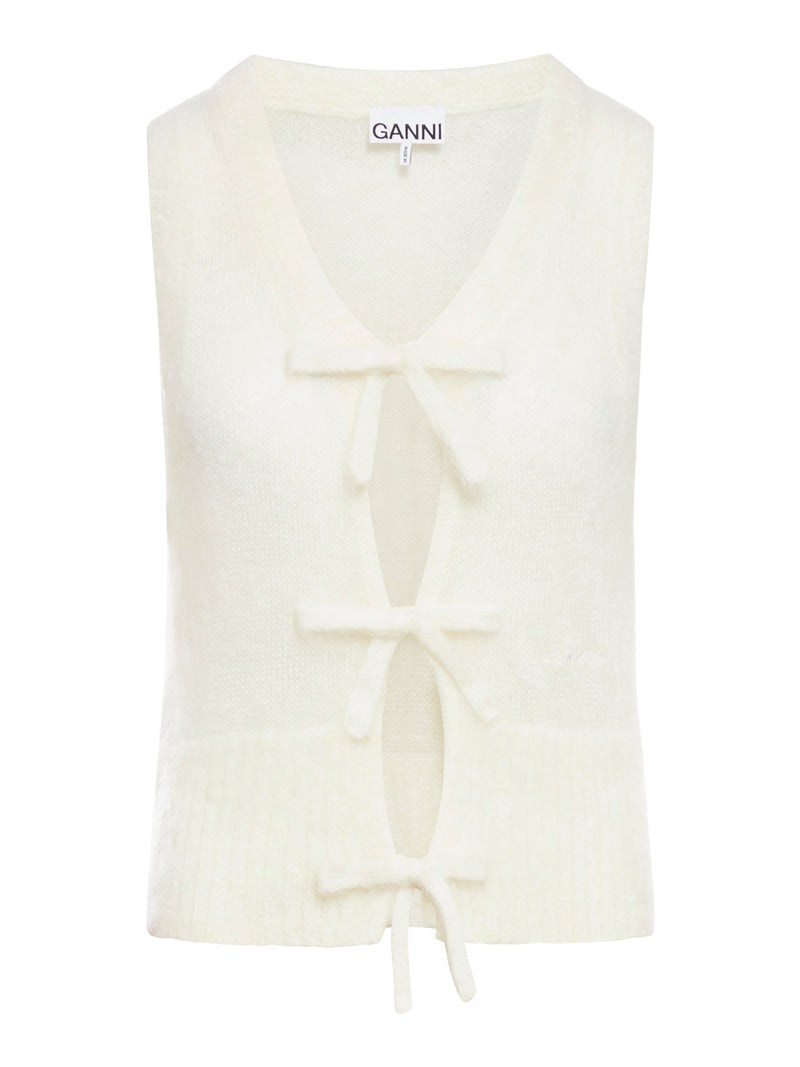 Suitnegozi GILET CON fiocchi IN MOHAIR