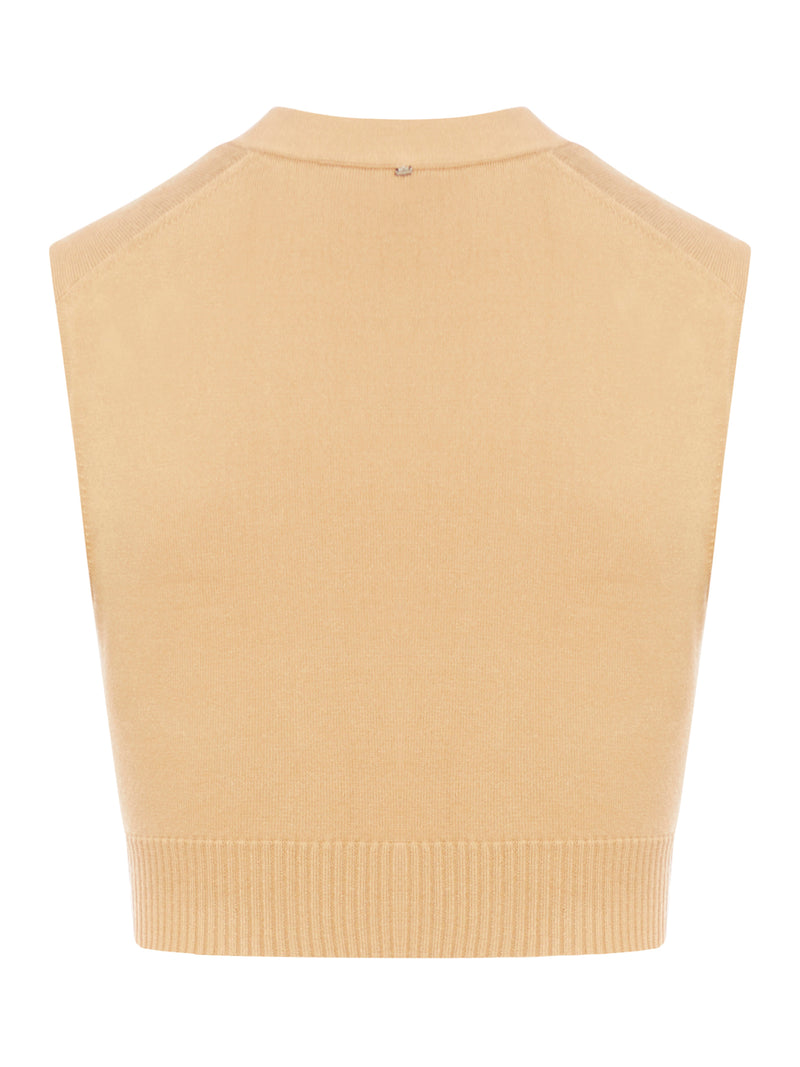 Suitnegozi Gilet Crop In Viscosa Stretch