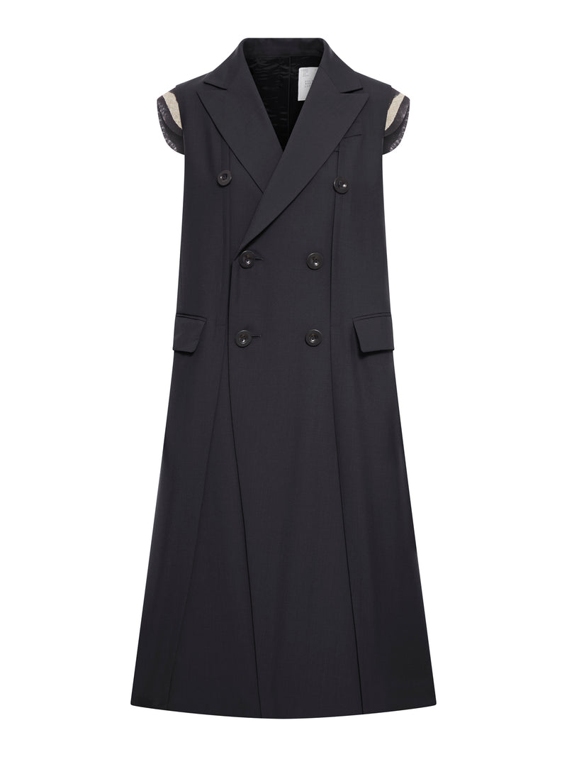 Suitnegozi gilet lungo con inserti sulle maniche