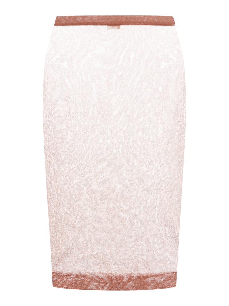 Suitnegozi GONNA A TUBI IN MAGLIA DI SETA