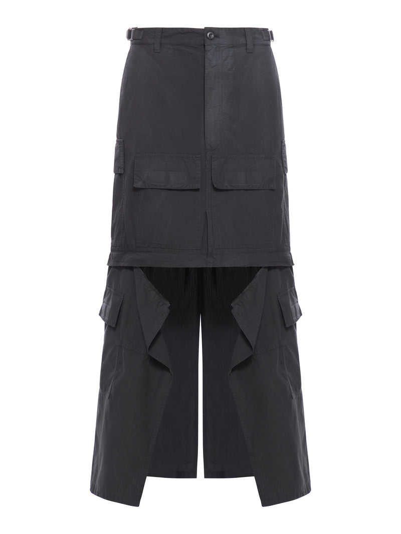 Suitnegozi GONNA CARGO MAXI DA DONNA IN NERO