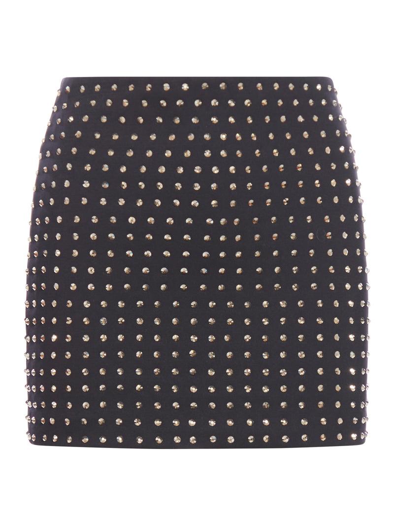 Suitnegozi Gonna in jersey scuba con strass