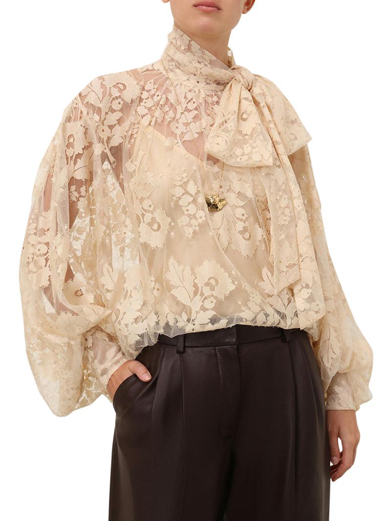 Suitnegozi ILLUSTRATION LACE BLOUSE