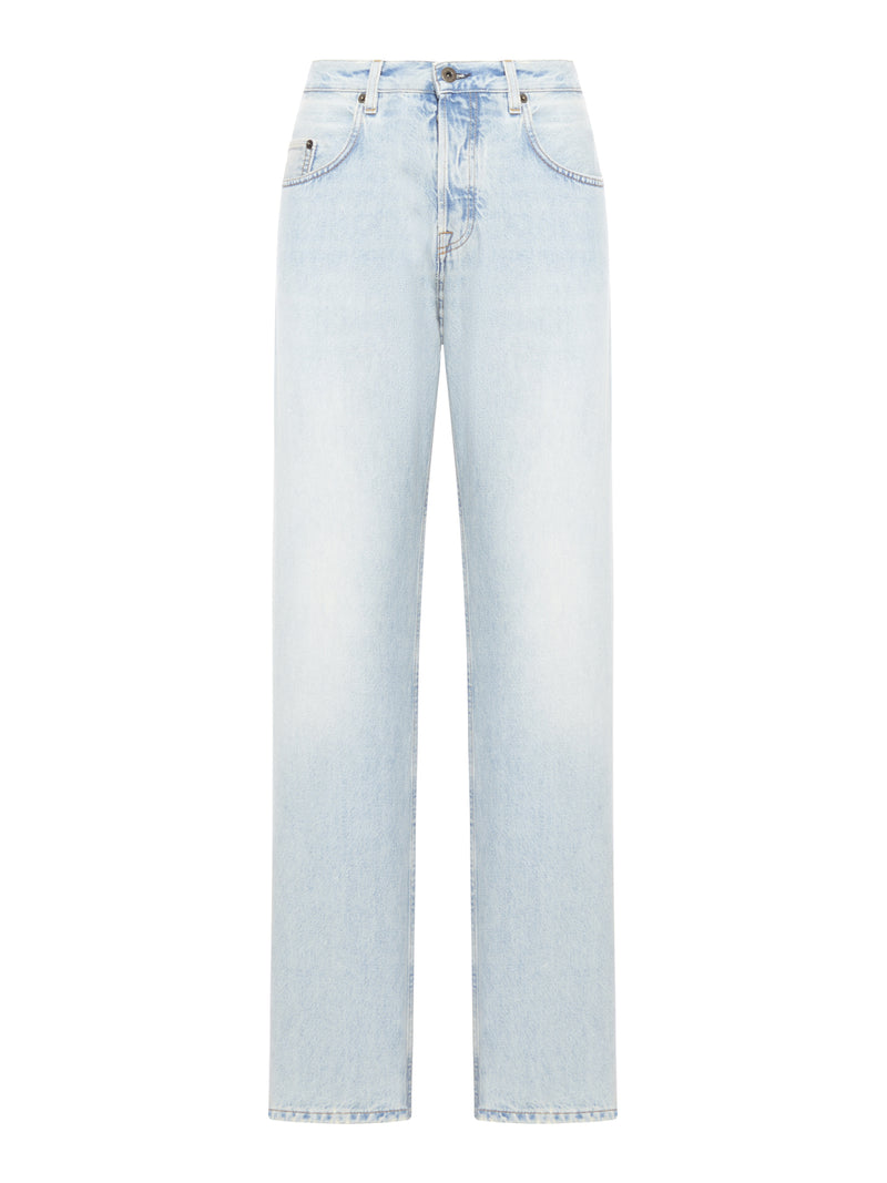 Suitnegozi jeans cinque tasche con logo