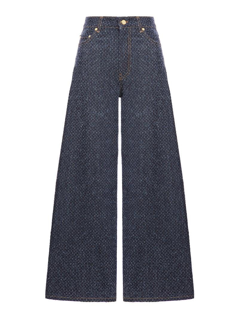 Suitnegozi JEANS LARGHI BLU SCURO FLUFFY