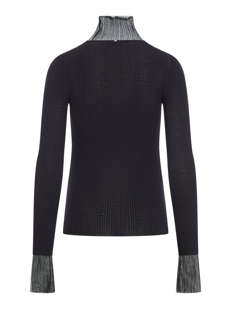 Suitnegozi Maglia A Lupetto Con Coste Direzionate