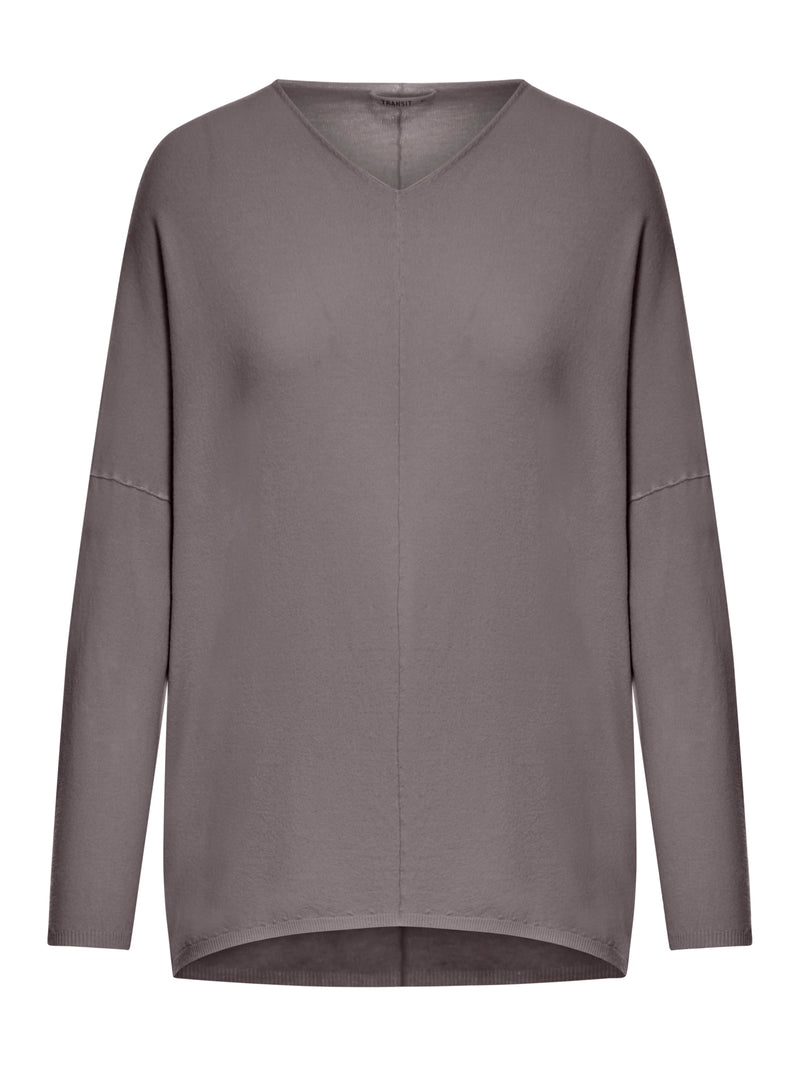 Suitnegozi MAGLIA ASIMMETRICA IN VISCOSA E LANA