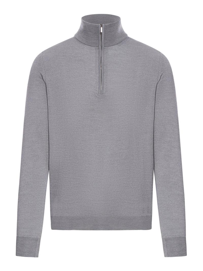 Suitnegozi MAGLIA CON HALF ZIP IN WOOL FLEX