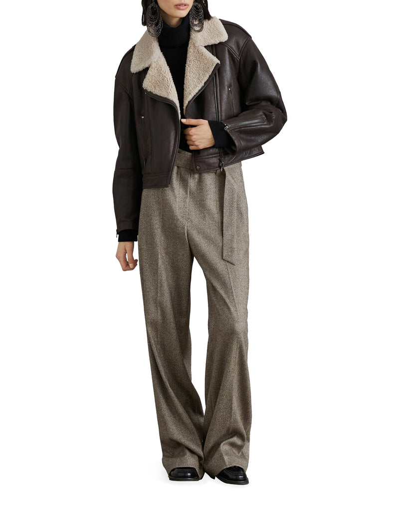 Suitnegozi Maglione A Coste Con Collo Alto