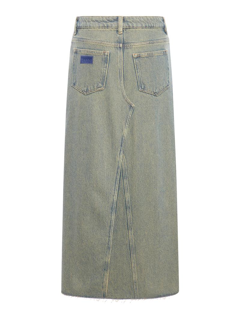 Suitnegozi MAXI GONNA IN DENIM PESANTE OVERDYED