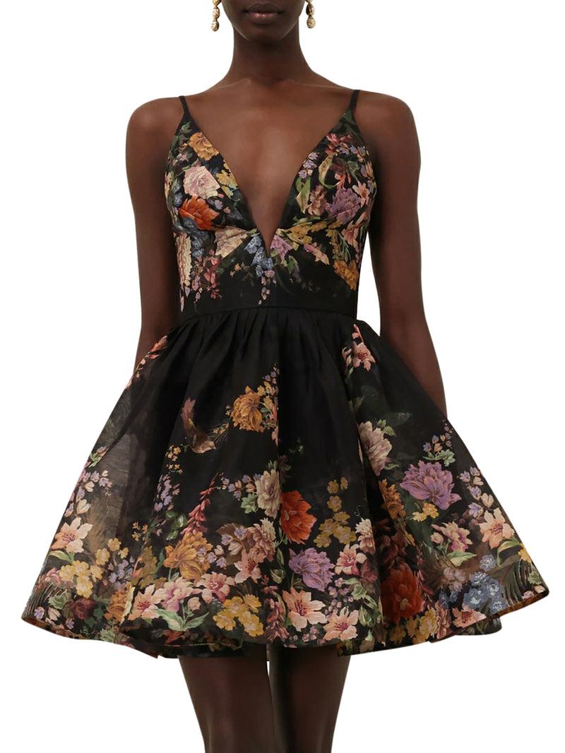 Suitnegozi MINI ABITO CON SCOLLO A V A PADIGLIONE