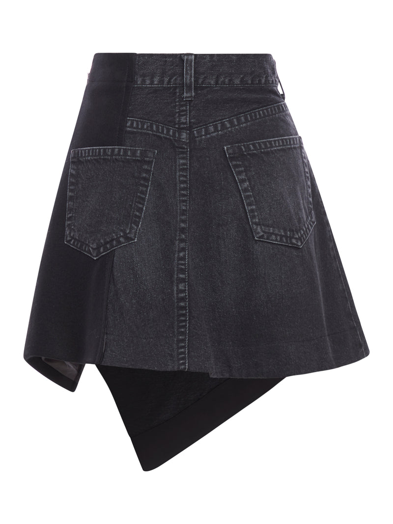 Suitnegozi Minigonna In Denim E Lana