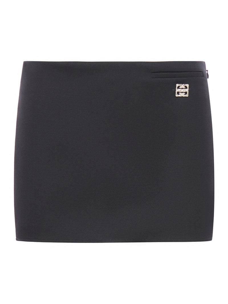 Suitnegozi Minigonna in lana con dettaglio 4G