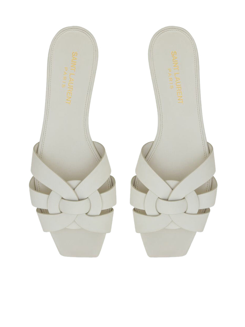 Suitnegozi MULE PIATTE TRIBUTE IN PELLE LISCIA