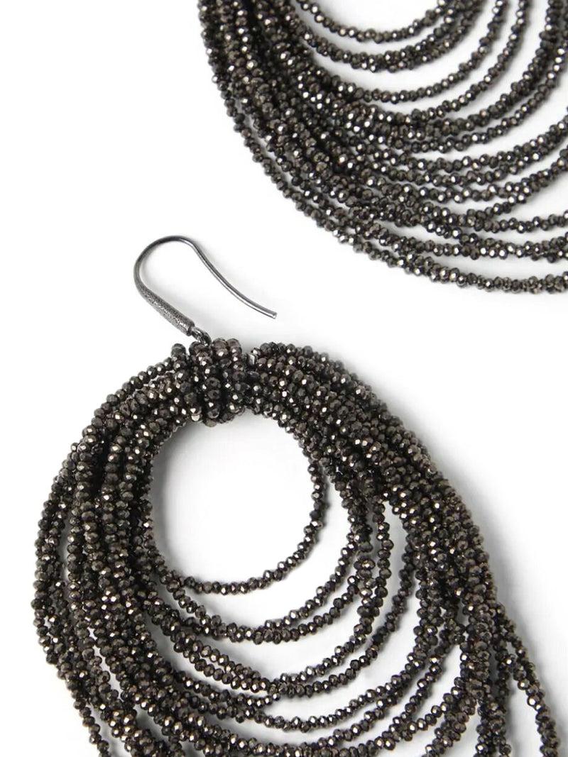 Suitnegozi Orecchini Dangling Hoop In Vetro