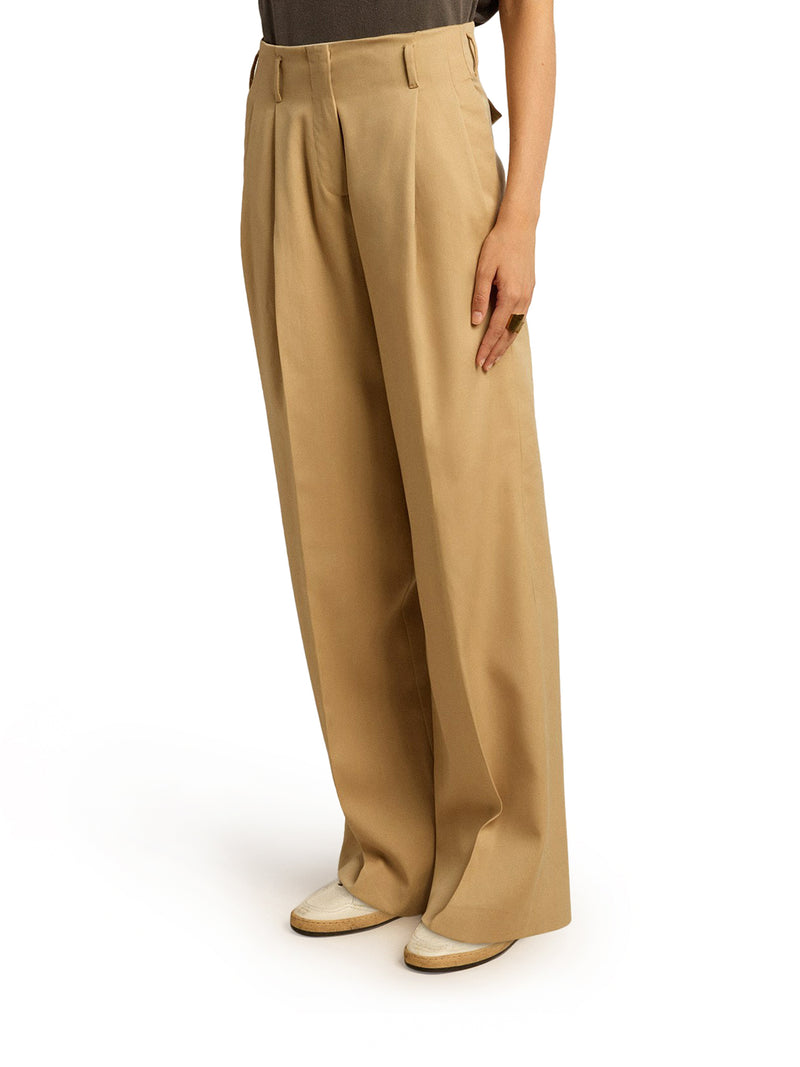 Suitnegozi Pantalone Da Donna In Gabardine Di Lana