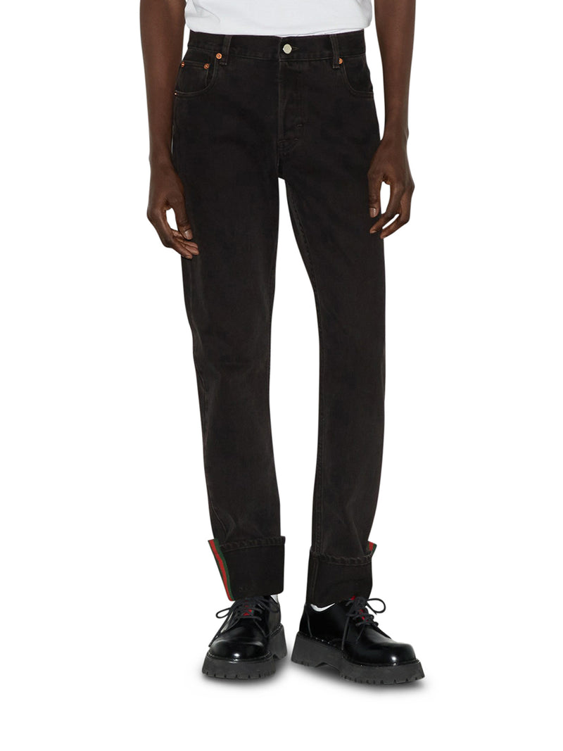 Suitnegozi PANTALONE IN DENIM CON DETTAGLIO WEB