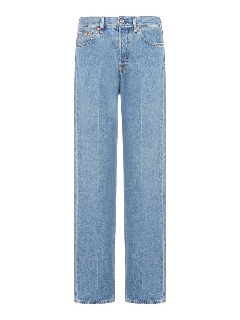 Suitnegozi PANTALONE IN DENIM CON ETICHETTA GUCCI