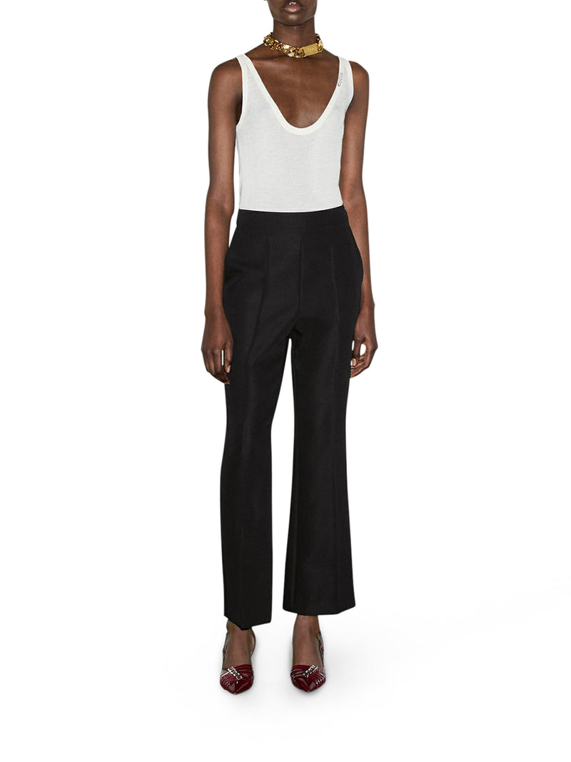 Suitnegozi PANTALONE IN LANA CON RICAMO GUCCI