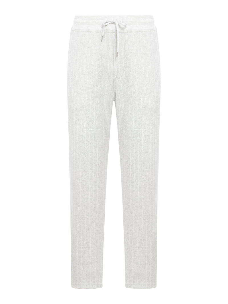 Suitnegozi pantaloni gessati in misto cotone