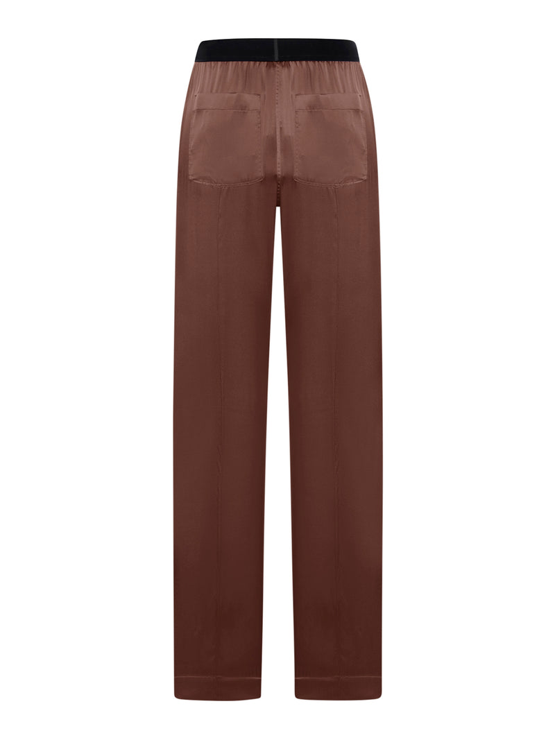 Suitnegozi PANTALONI IN RASO DI SETA STRETCH