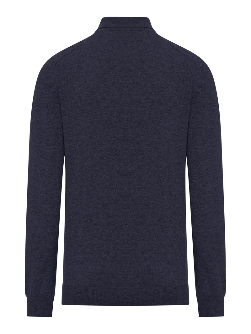 Suitnegozi POLO IN LANA CON IMPUTURE A CONTRASTO