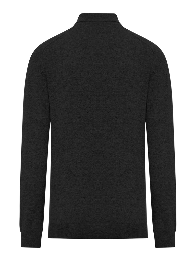 Suitnegozi POLO IN LANA CON IMPUTURE A CONTRASTO