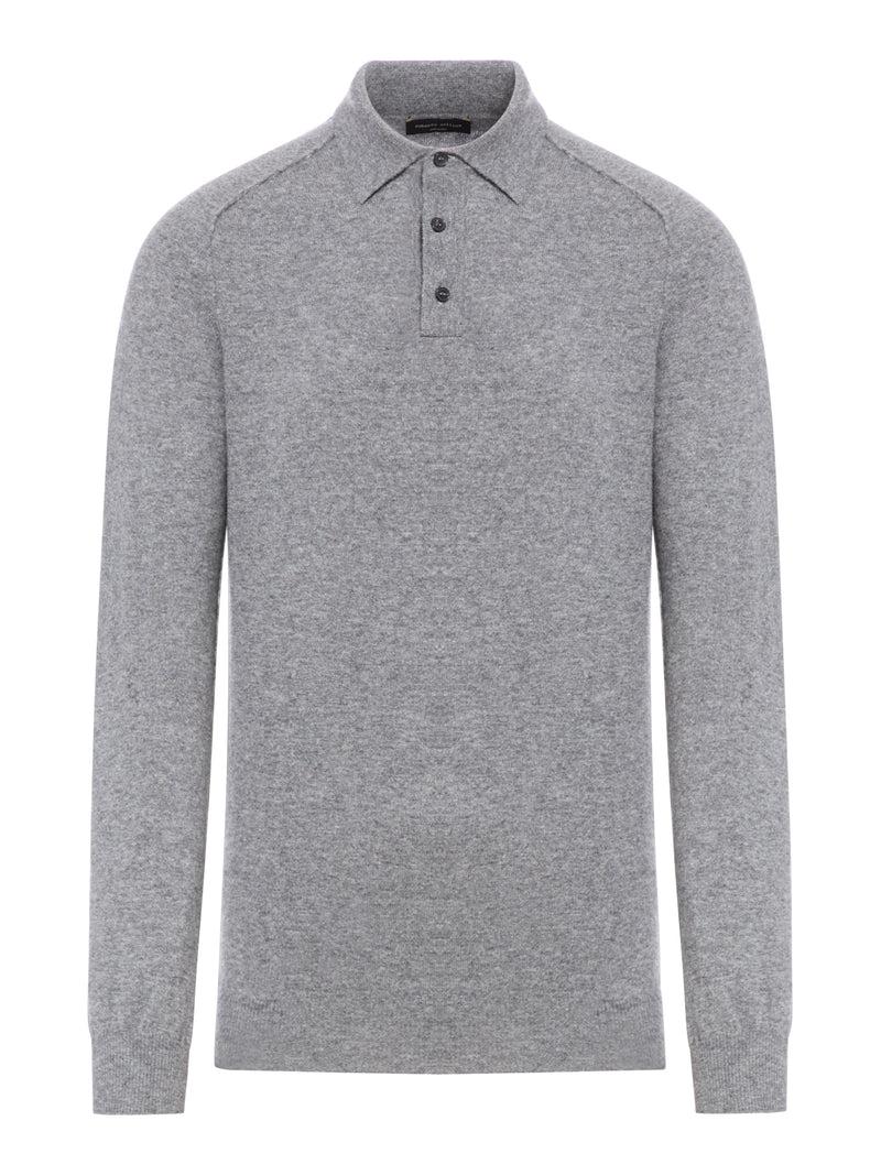 Suitnegozi POLO IN LANA CON IMPUTURE A CONTRASTO