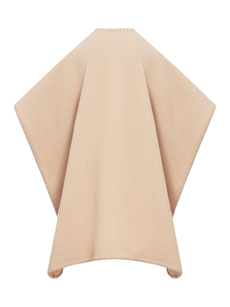 Suitnegozi Poncho In Lana Con Logo