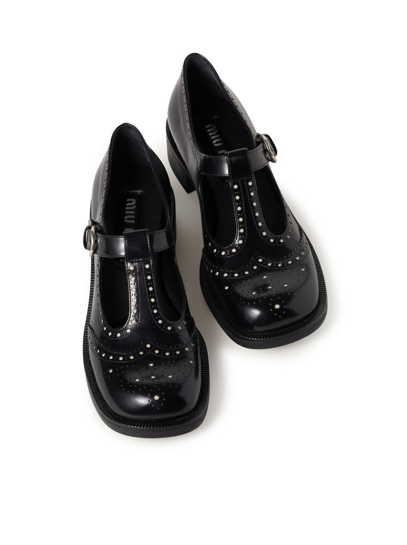 Suitnegozi Scarpe Brogue In Pelle Spazzolata