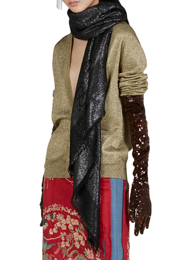 Suitnegozi Scialle GG Jacquard In Lamé