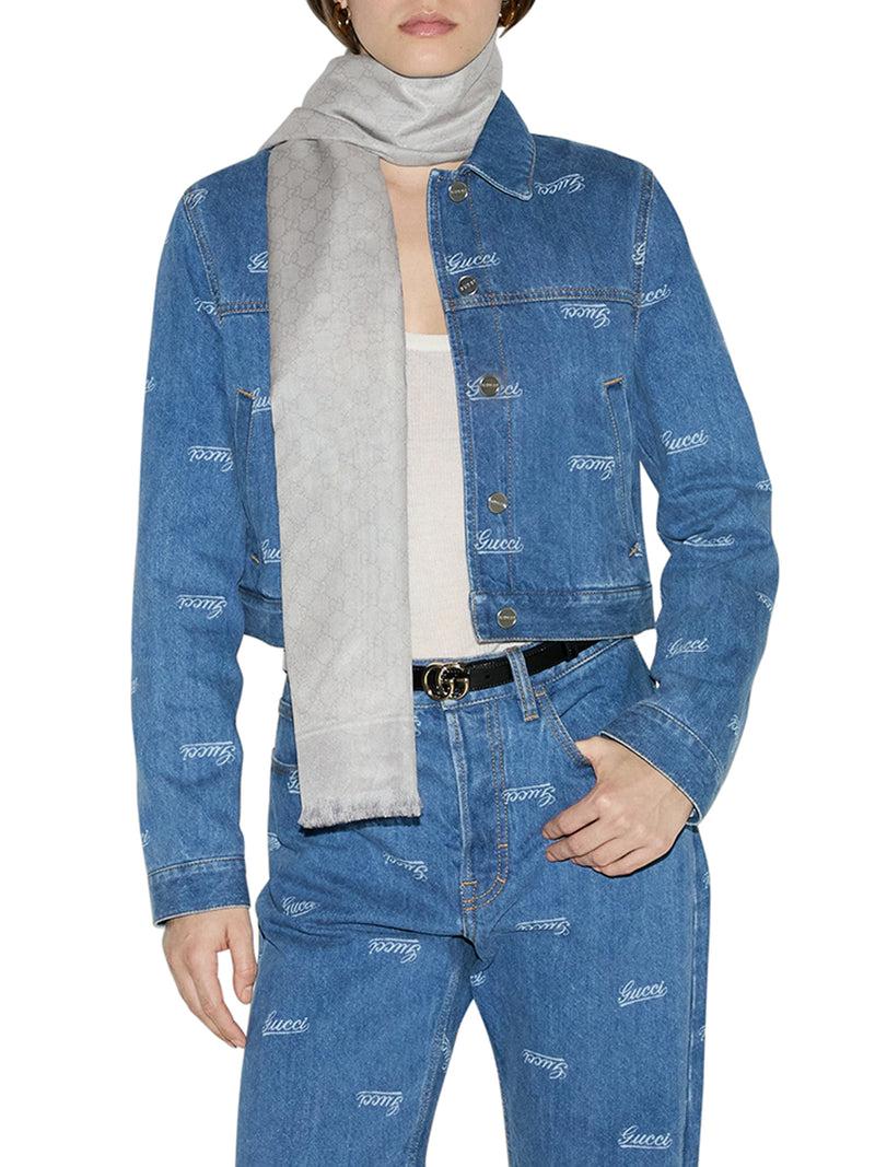 Suitnegozi SCIALLE IN JACQUARD DI COTONE SETA GG