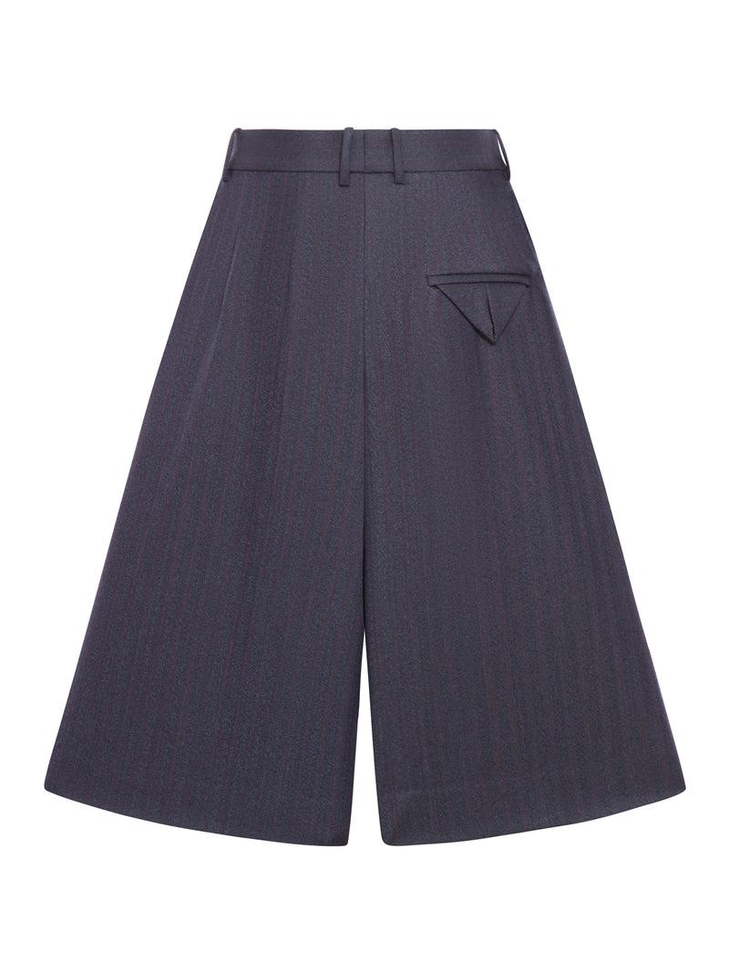 Suitnegozi SHORTS IN LANA A RIGHE SOTTILI