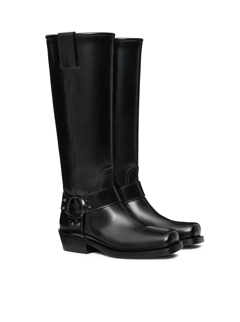 Suitnegozi STIVALE BIKER ROCKSTUD IN VITELLO 40MM