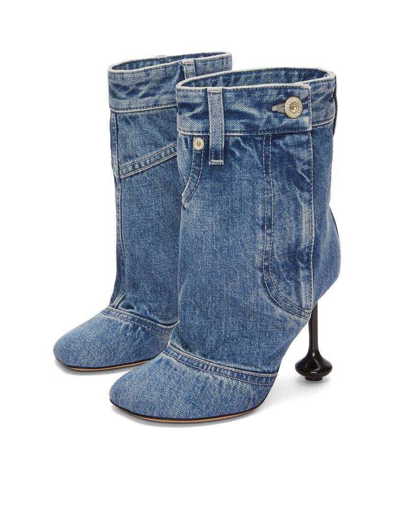 Suitnegozi Stivaletto Toy In Denim Lavato