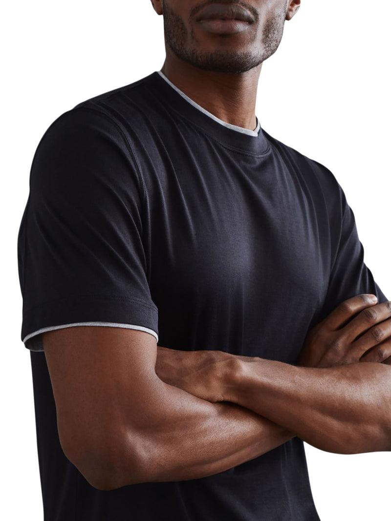 Suitnegozi T-shirt In Jersey Con Bordi A Contrasto