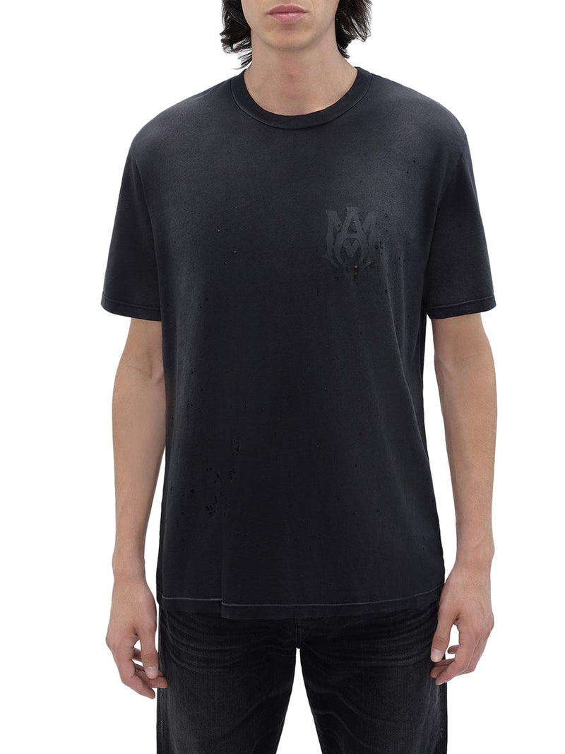 Suitnegozi T-SHIRT RICAMATA EFFETTO DESTROYED