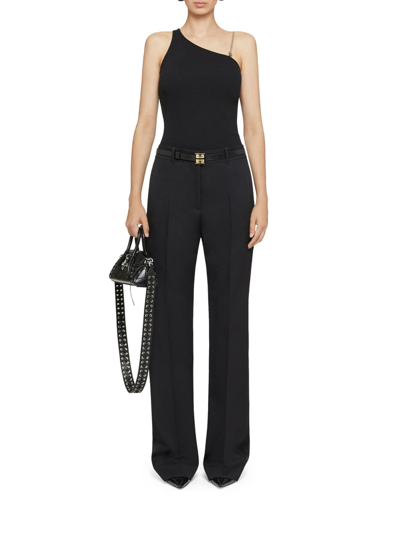 Suitnegozi Top Asimmetrico In Cotone Con Catena