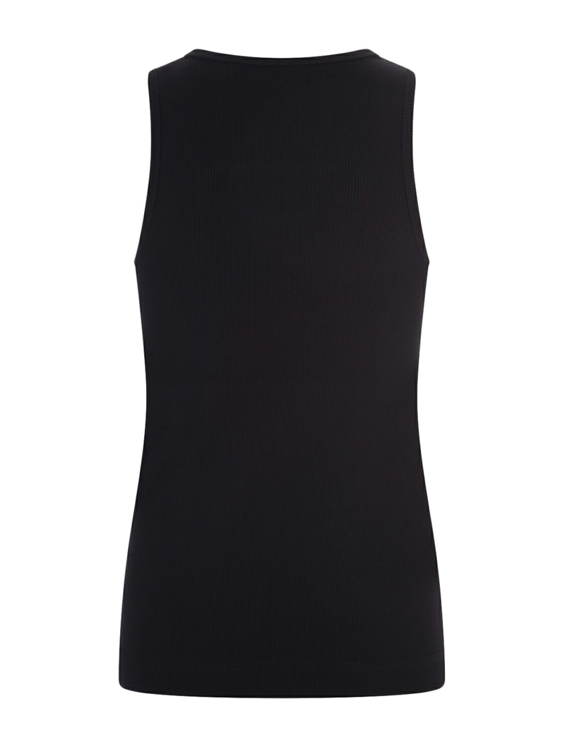 Suitnegozi Top Nero Con Placca Logo