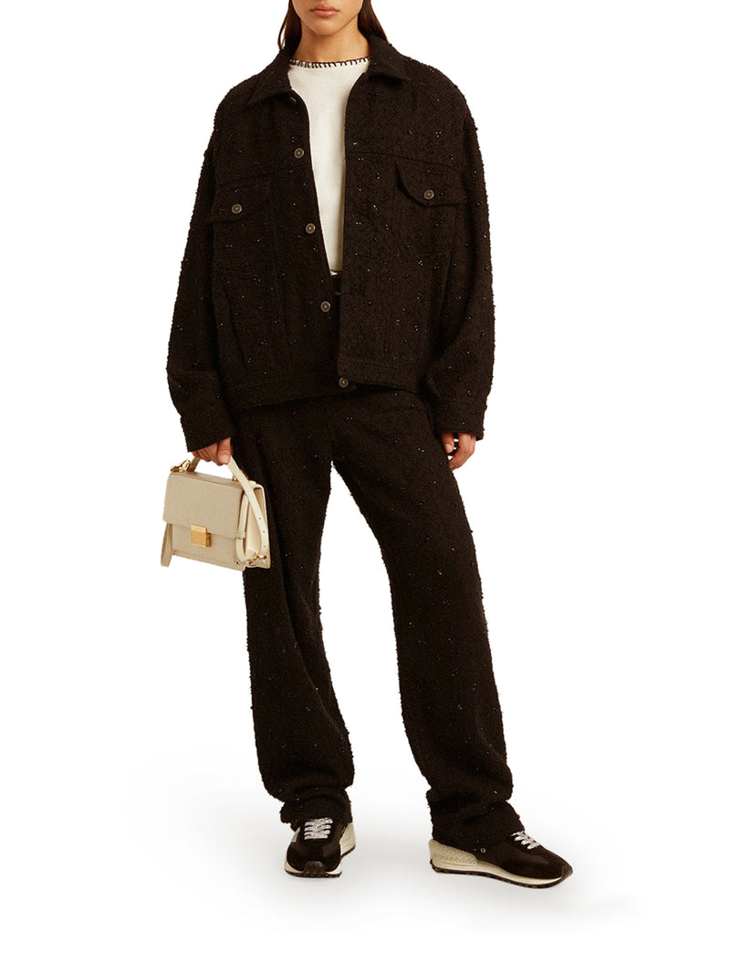 Suitnegozi T-shirt Da Donna In Cotone Color Bianco Vissuto Con Ricami A Mano