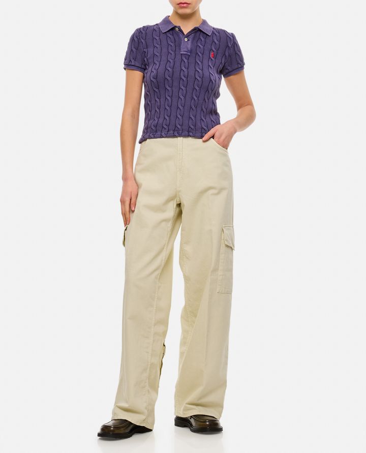 Biffi BETHANY PANTALONI CARGO IN DENIM TWILL 45 BAGGY