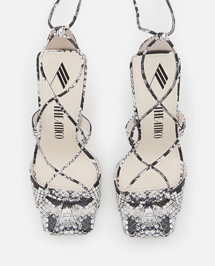 Biffi 105MM LACE-UP HEELED SANDALS